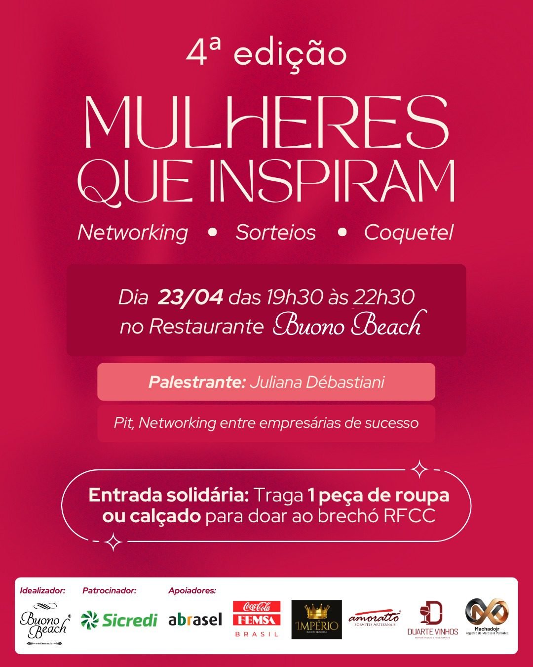 4ª edição do Mulheres que Inspiram movimenta Florianópolis