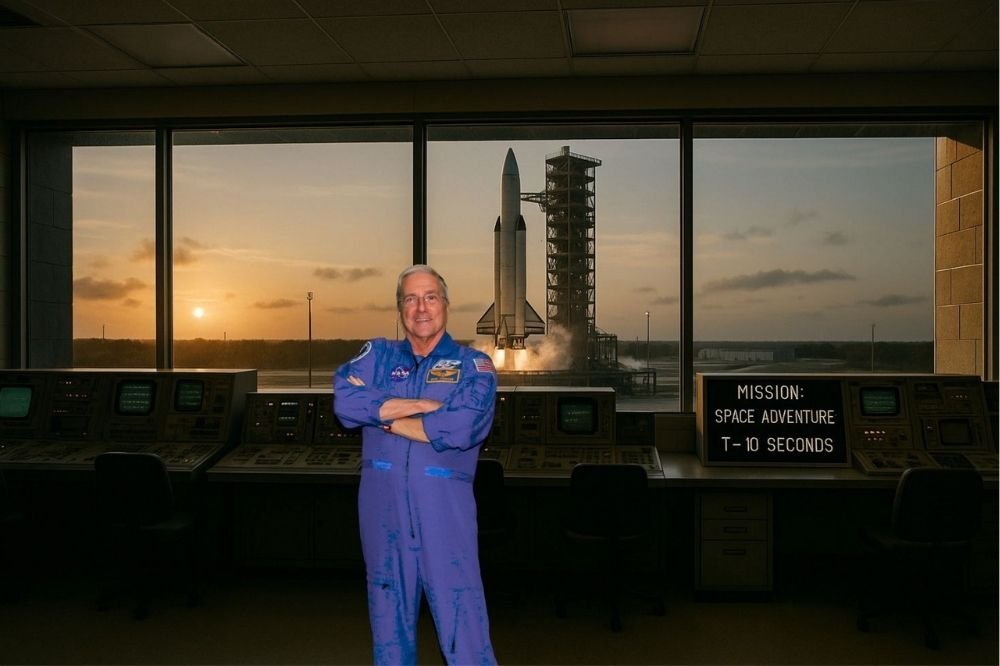 Astronauta da NASA com mais de mil horas no espaço visita Space Adventure em Balneário Camboriú (SC)