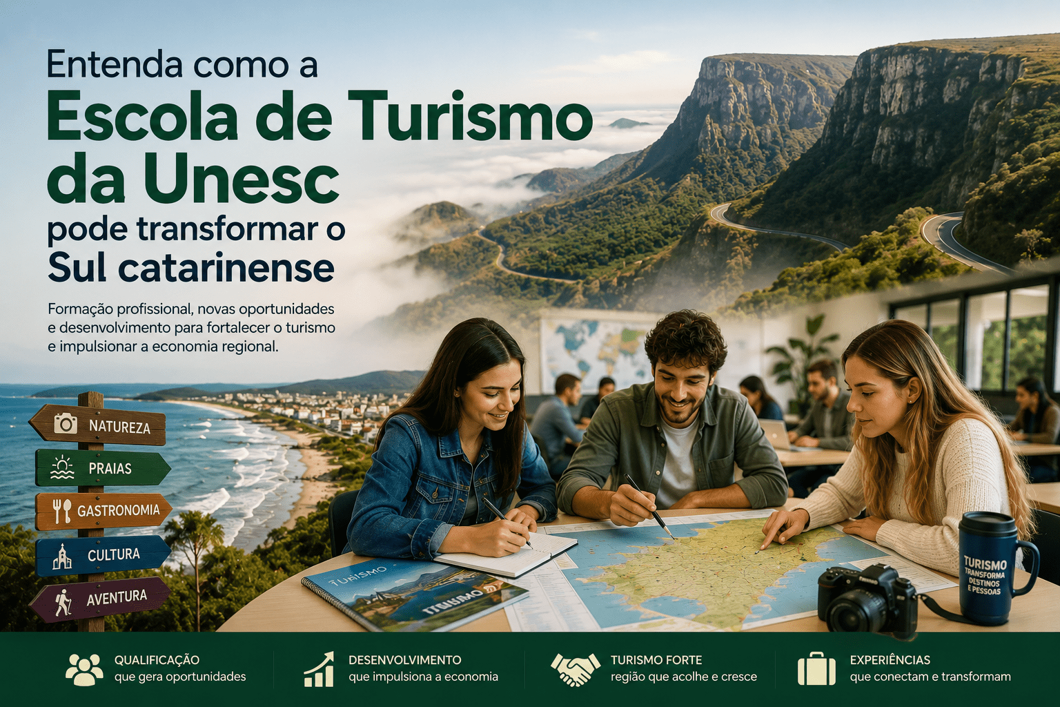 Entenda como a Escola de Turismo da Unesc pode mudar o futuro do turismo na região